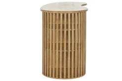 Miliboo Bartisch mit Ablagefächern aus massivem Mangoholz H90 cm LOBIO* Bartische/ Bar