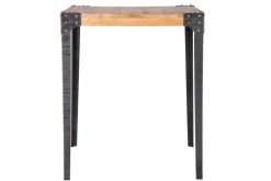 Miliboo Bartisch quadratisch Industrie-Design Holz und Metall MADISON* Bartische/ Bar