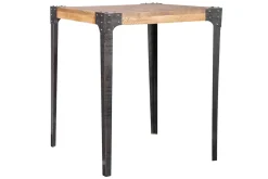 Miliboo Bartisch quadratisch Industrie-Design Holz und Metall MADISON* Bartische/ Bar