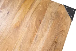 Miliboo Bartisch quadratisch Industrie-Design Holz und Metall MADISON* Bartische/ Bar