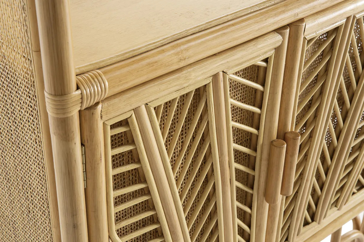 Miliboo Bücherregal aus Rattan H180 cm GALON* Bücherregale|Bücherregale