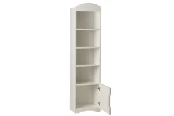 Miliboo Bücherregal Kinderzimmer weiß 3 Regale und 1 geschlossene Nische ANTONIN*Kinder Bücherregale|Bücherregale