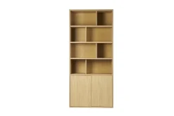 Miliboo Bücherregal mit hellem Eichenholzfinish B92 cm NAGANO* Bücherregale|Bücherregale