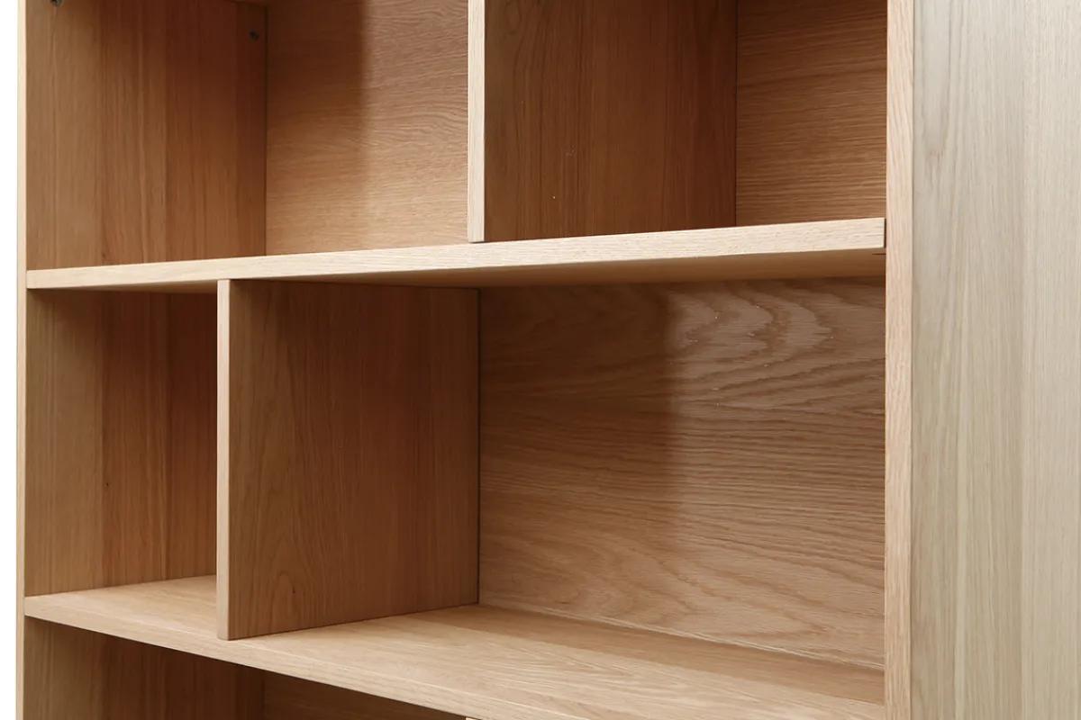Miliboo Bücherregal skandinavisch Eiche 165 cm INGRID* Bücherregale|Bücherregale