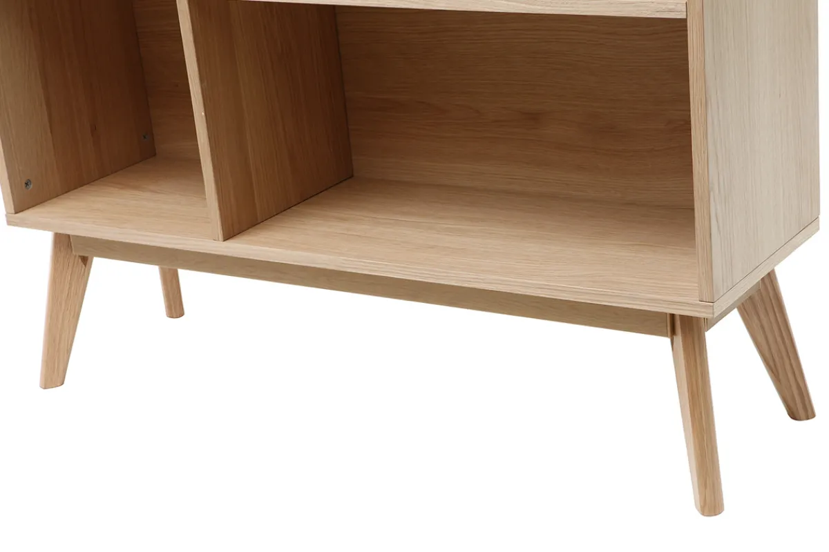 Miliboo Bücherregal skandinavisch Eiche 165 cm INGRID* Bücherregale|Bücherregale