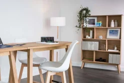 Miliboo Bücherregal skandinavisch Eiche 165 cm INGRID* Bücherregale|Bücherregale