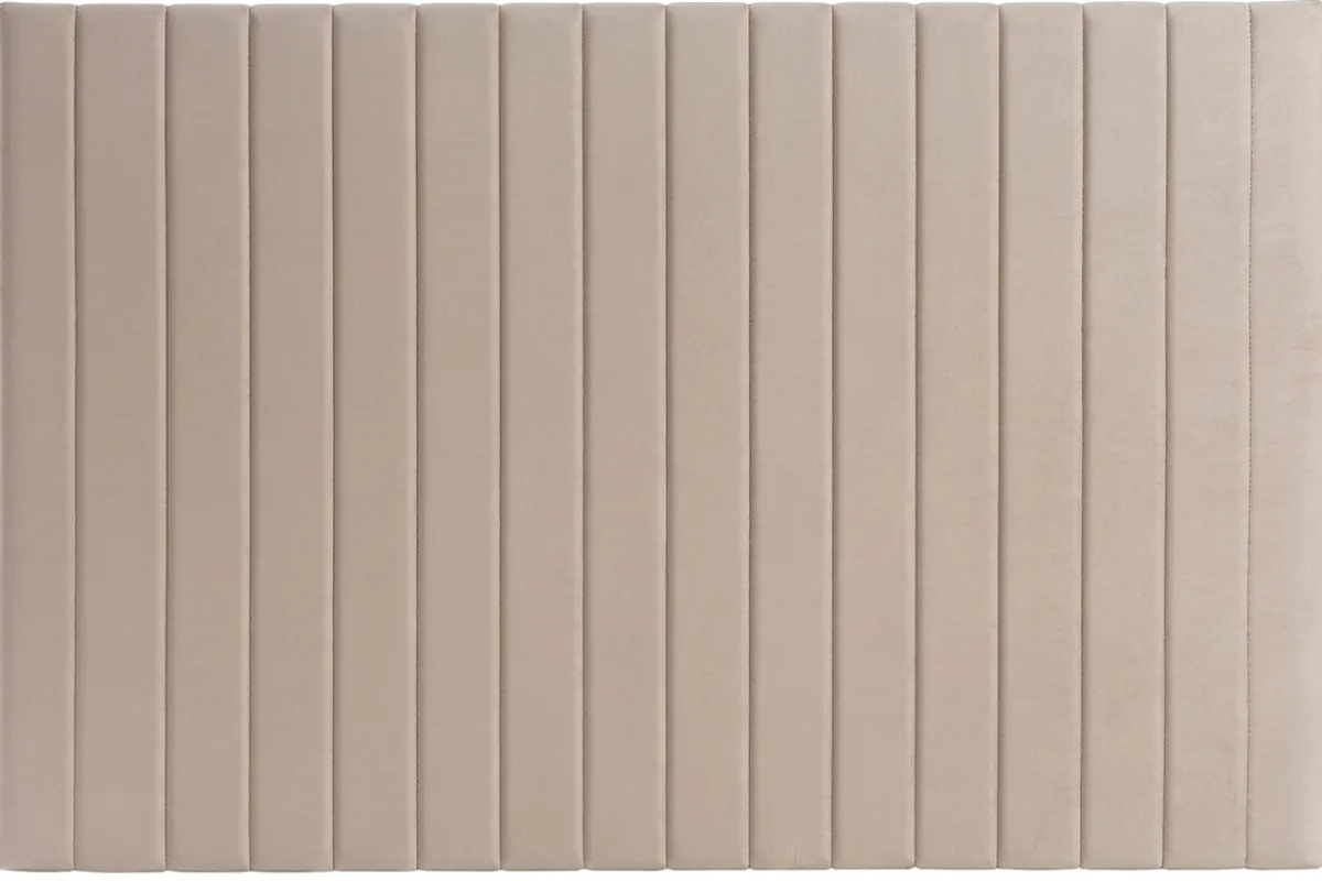 Miliboo Beige-graues Samt-Kopfteil L170 cm NEHA* Bett-kopfteile