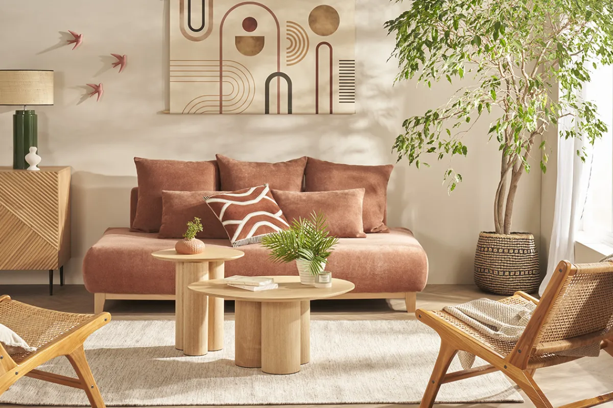 Miliboo Beistelltisch aus hellem Holz HOLLEN* Couchtische|Beistelltische