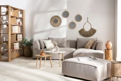 Miliboo Beistelltischchen EVY aus weißem Marmor und Mangoholz (2 Stück)* Couchtische
