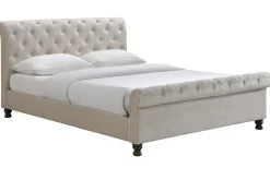 Miliboo Bett 2 Personen 160 cm x 200 cm Samt RILEY* Betten Für Erwachsene