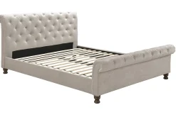 Miliboo Bett 2 Personen 160 cm x 200 cm Samt RILEY* Betten Für Erwachsene