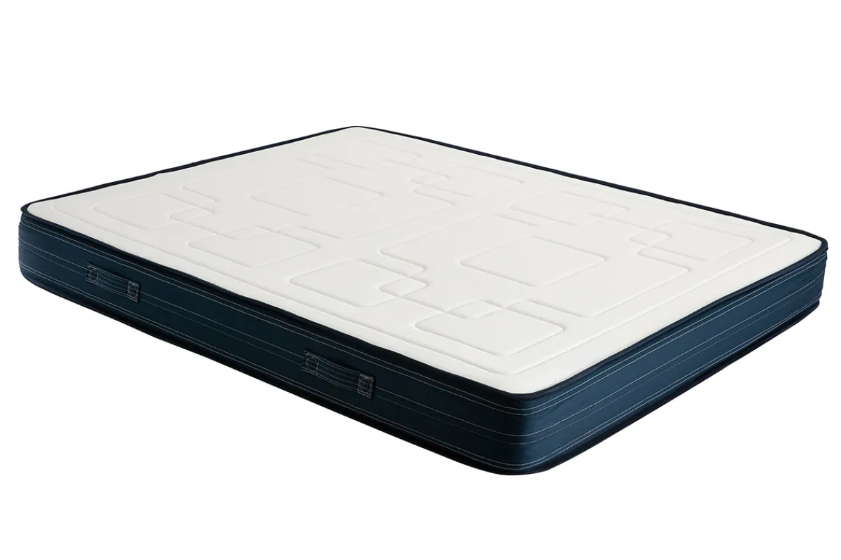 Miliboo Bett 180 x 200 cm Boxspring und Memory-Foam-Matratze BENJI* Betten Für Erwachsene|Matratzen