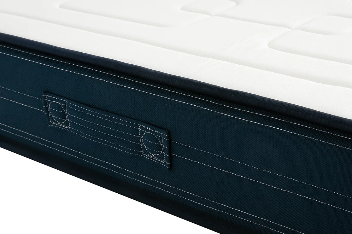 Miliboo Bett 180 x 200 cm Boxspring und Memory-Foam-Matratze BENJI* Betten Für Erwachsene|Matratzen