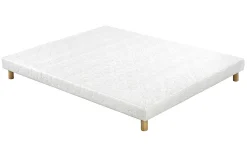 Miliboo Bett 140 x 200 cm Boxspring und Memory-Foam-Matratze BENJI* Betten Für Erwachsene|Matratzen