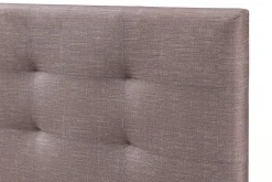 Miliboo Bett 160 x 200 Stoff Beige gepolstert MARQUISE* Betten Für Erwachsene