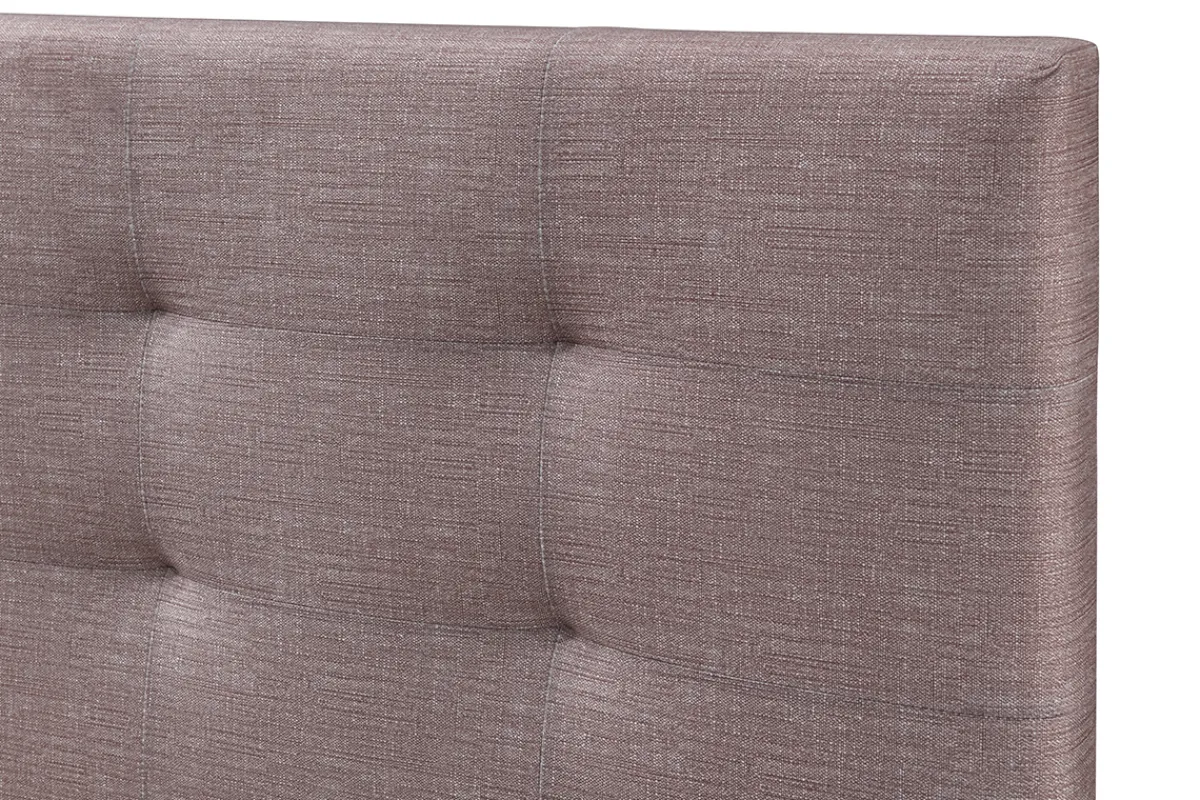 Miliboo Bett 160 x 200 Stoff Beige gepolstert MARQUISE* Betten Für Erwachsene
