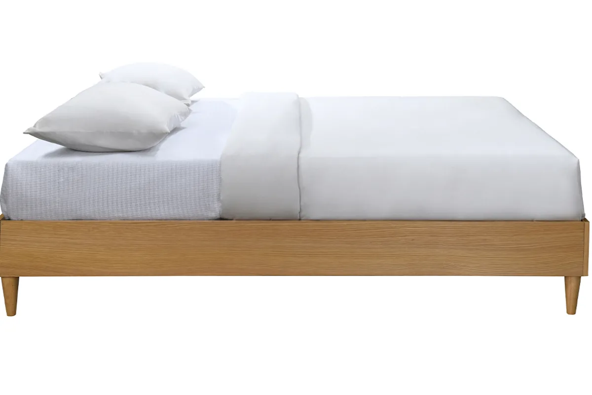 Miliboo Bett für Erwachsene 160 x 200 cm mit Bettkasten aus hellem Holzfurnier AYO* Betten Für Erwachsene