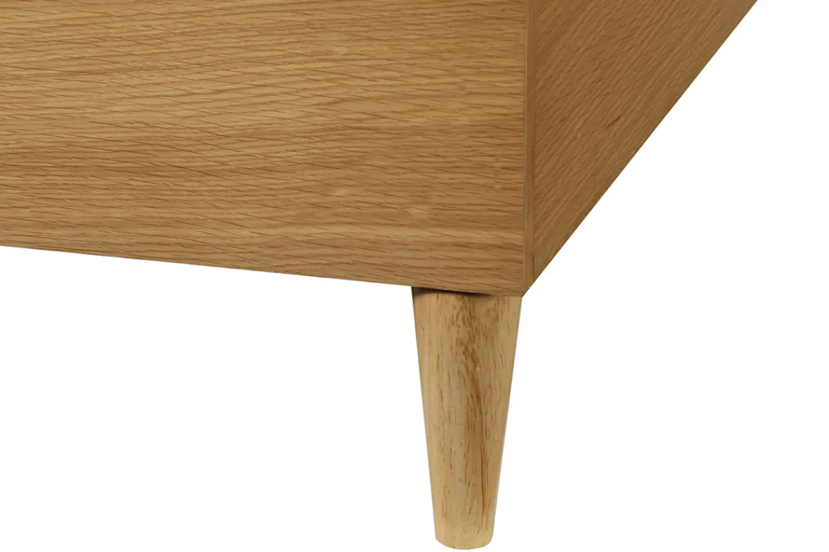 Miliboo Bett für Erwachsene 160 x 200 cm mit Bettkasten aus hellem Holzfurnier AYO* Betten Für Erwachsene