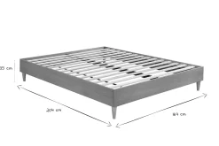 Miliboo Bett für Erwachsene 160 x 200 cm mit Bettkasten aus hellem Holzfurnier AYO* Betten Für Erwachsene