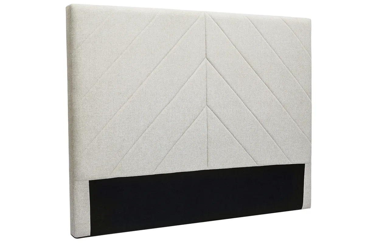 Miliboo Bettkopfteil beiger Stoff mit Samteffekt B160 cm AVAH* Bett-kopfteile