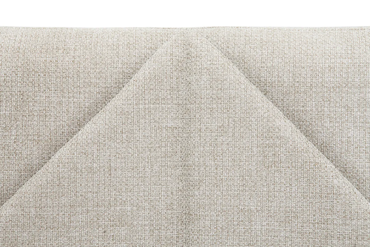 Miliboo Bettkopfteil beiger Stoff mit Samteffekt B160 cm AVAH* Bett-kopfteile