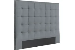 Miliboo Bettkopfteil Dunkelgrau gepolstert 160 cm HALCIONA* Bett-kopfteile