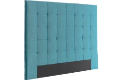 Miliboo Bettkopfteil, gepolstert, aus blaugrünem Stoff, 140 cm HALCIONA* Bett-kopfteile