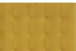 Miliboo Bettkopfteil, gepolstert, aus senfglebernem Stoff, 160 cm HALCIONA* Bett-kopfteile