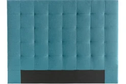 Miliboo Bettkopfteil, gepolstert, aus blaugrünem Stoff, 160 cm HALCIONA* Bett-kopfteile