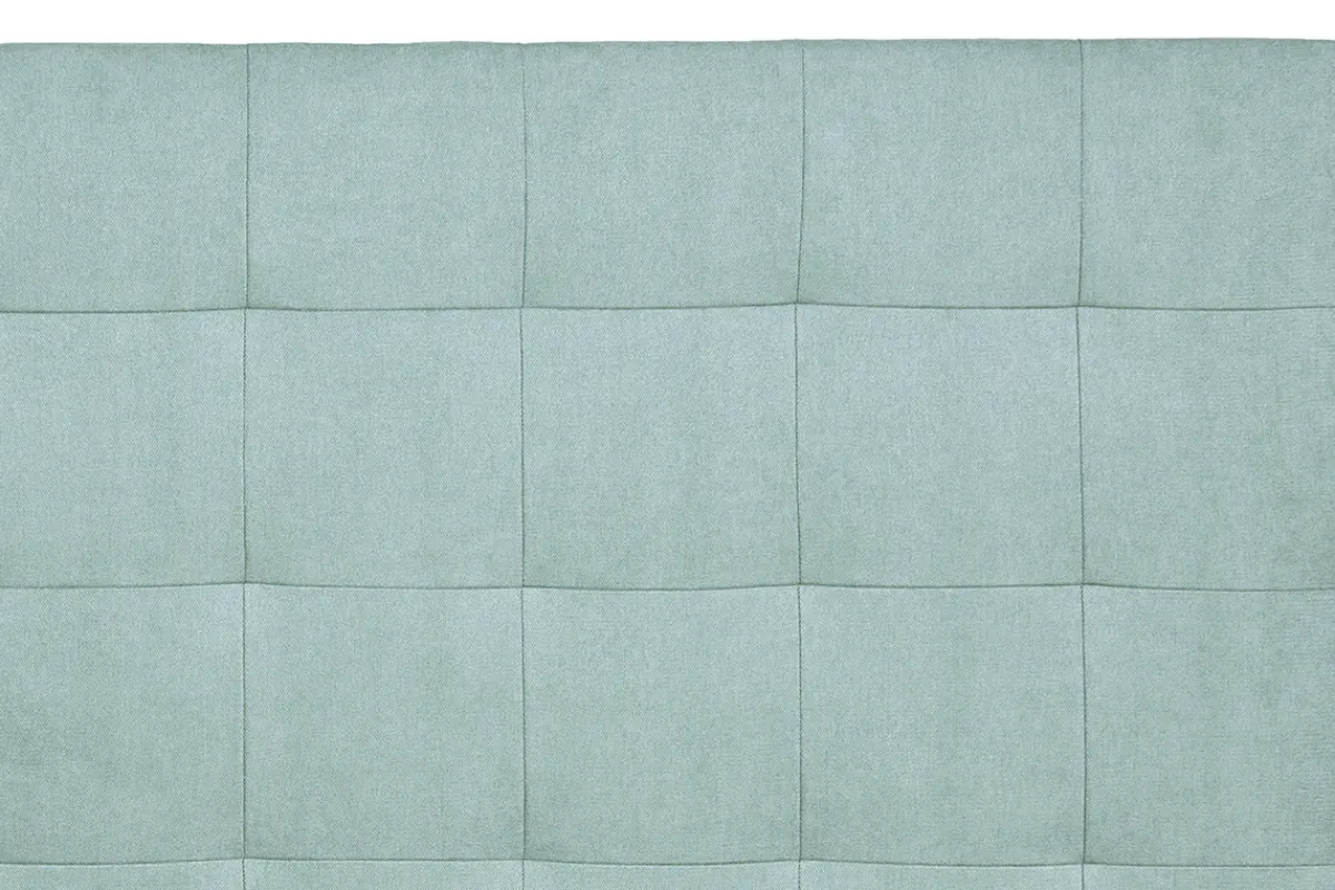 Miliboo Bettkopfteil, gepolstert, aus lagunengrünerem Stoff, 160 cm HALCIONA* Bett-kopfteile