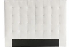 Miliboo Bettkopfteil gepolstert beigefarbener Stoff 160 cm HALCIONA* Bett-kopfteile
