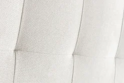 Miliboo Bettkopfteil gepolstert beigefarbener Stoff 160 cm HALCIONA* Bett-kopfteile
