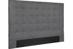 Miliboo Bettkopfteil gepolstert grauer Stoff 180 cm HALCIONA* Bett-kopfteile