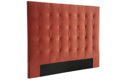 Miliboo Bettkopfteil gepolstert in Terrakotta 160cm HALCIONA* Bett-kopfteile