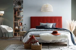 Miliboo Bettkopfteil gepolstert in Terrakotta 160cm HALCIONA* Bett-kopfteile