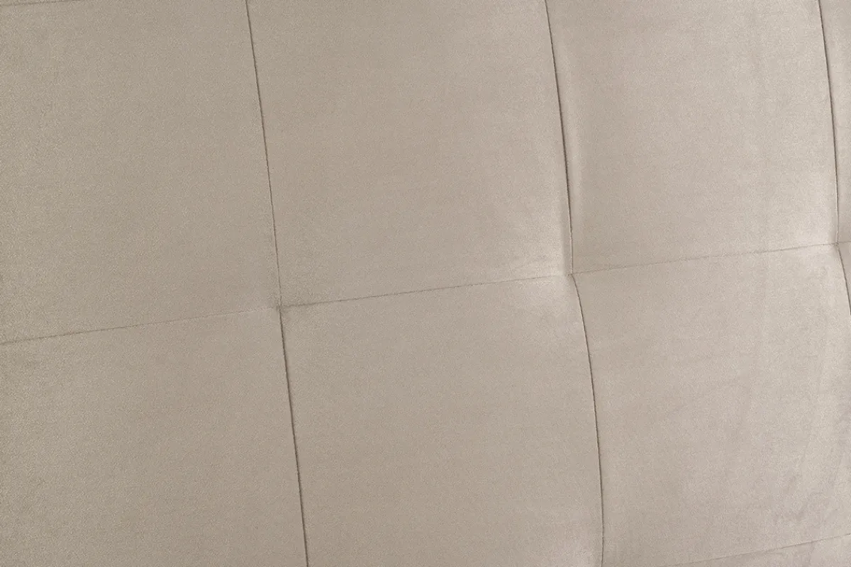 Miliboo Bettkopfteil gepolstert taupefarbener Samtstoff L140 cm HALCIONA* Bett-kopfteile
