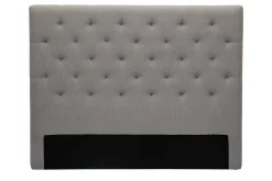 Miliboo Bettkopfteil, hellgrauer Stoff, 140cm ENGUERRAND* Bett-kopfteile