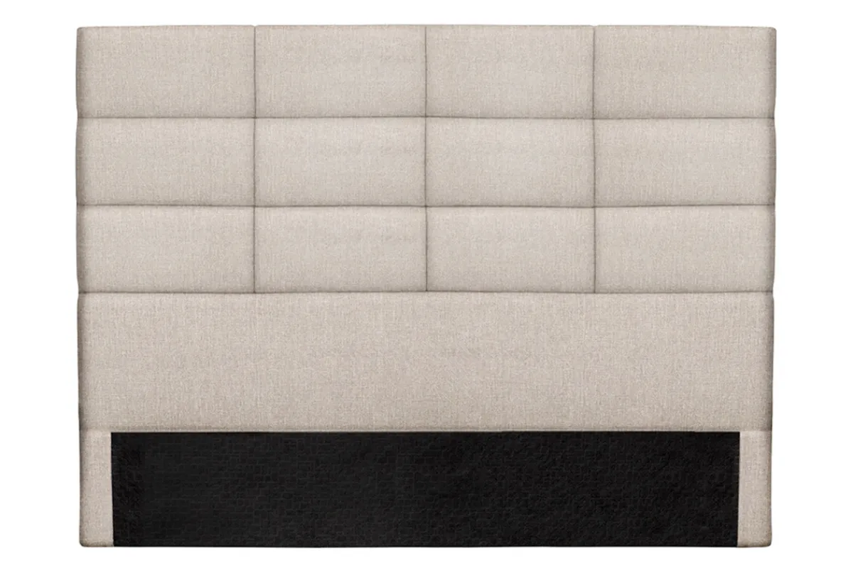 Miliboo Bettkopfteil modern aus beige-naturfarbenem Stoff 160 cm ANATOLE* Bett-kopfteile