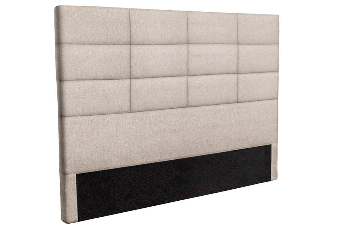 Miliboo Bettkopfteil modern aus beige-naturfarbenem Stoff 160 cm ANATOLE* Bett-kopfteile