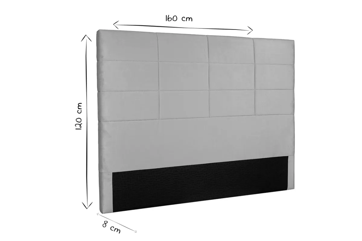 Miliboo Bettkopfteil modern aus beige-naturfarbenem Stoff 160 cm ANATOLE* Bett-kopfteile