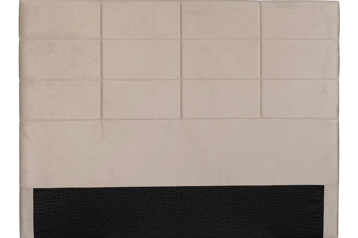 Miliboo Bettkopfteil modern aus taupefarbener Stoff 160 cm ANATOLE* Bett-kopfteile