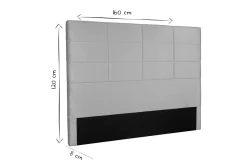 Miliboo Bettkopfteil modern aus taupefarbener Stoff 160 cm ANATOLE* Bett-kopfteile