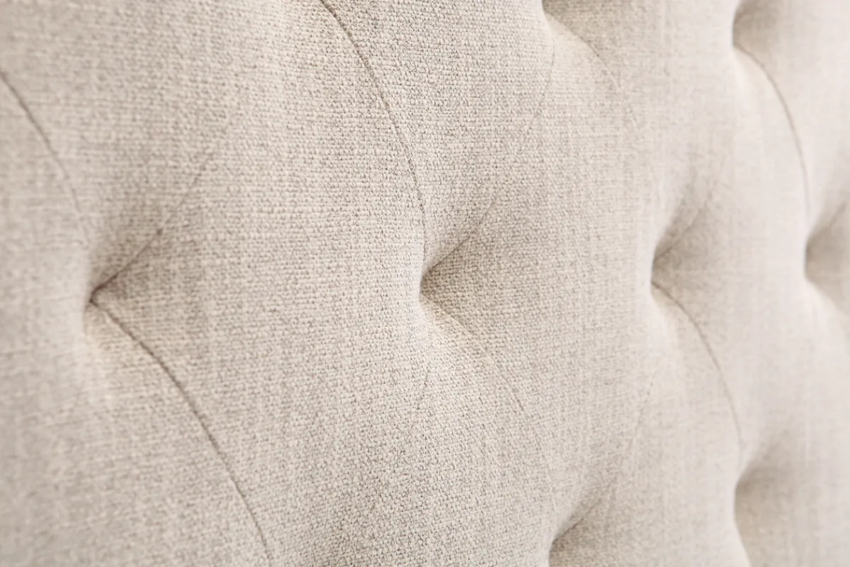 Miliboo Bettkopfteil, naturfarbener Stoff, 160 cm ENGUERRAND* Bett-kopfteile