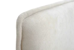 Miliboo Bettkopfteil naturfarbener Stoff mit Samteffekt B196 cm MARCIA* Bett-kopfteile