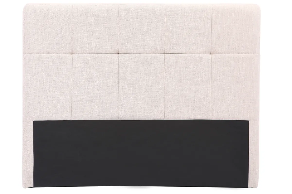 Miliboo Bettkopfteil, naturfarbener Stoff, 160 cm CLOVIS* Bett-kopfteile