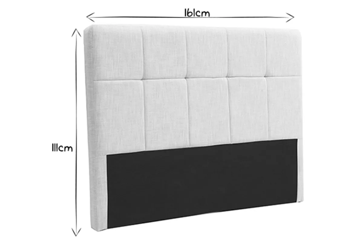 Miliboo Bettkopfteil, naturfarbener Stoff, 160 cm CLOVIS* Bett-kopfteile