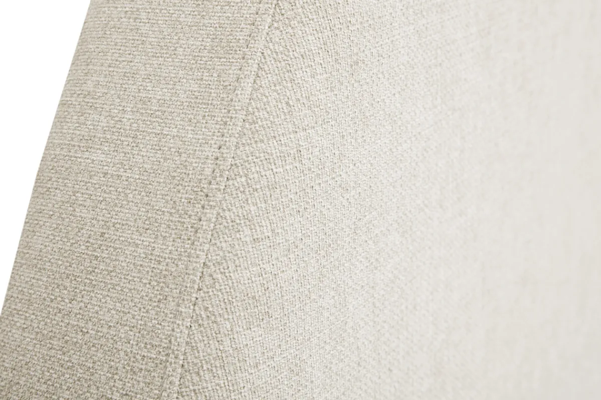 Miliboo Bettkopfteil rund B160 cm beiger Stoff NAOMY* Bett-kopfteile