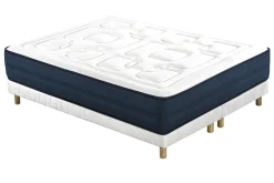 Miliboo Boxspringbetten weiß mit Holzfüßen 80 x 200 cm (2er-Set) JAMI* Betten Für Erwachsene