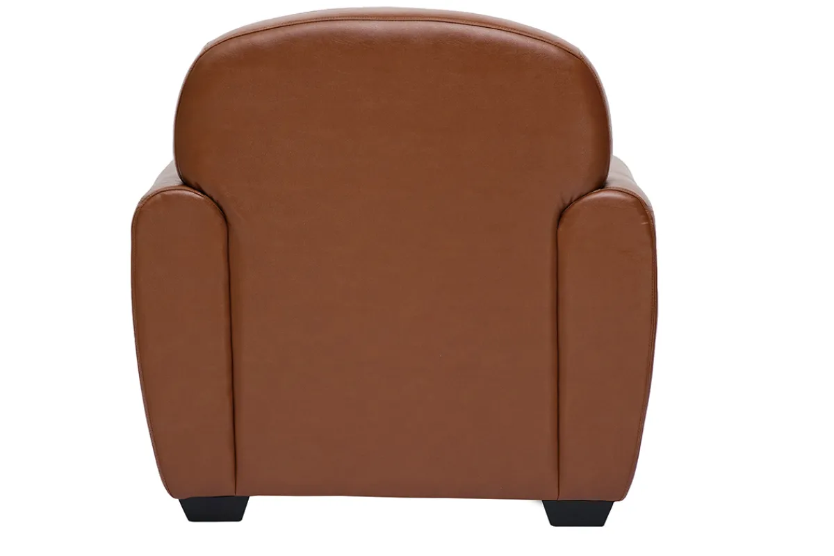 Miliboo Brauner Vintage-Ledersessel CLUB* Design-sessel|Sessel