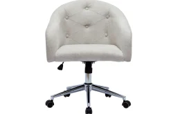 Miliboo Bürosessel im Samtdesign naturfarben SHARON* Bürostühle|Bürostuhl Zum Kleinen Preis